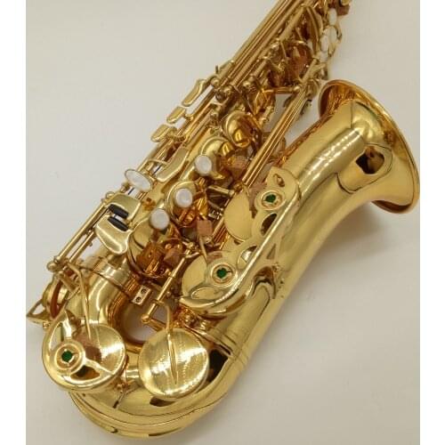 Factory Outlet Saxophone Alto Mark VI Musical Instruments Professional Alto Sax Gold Lacquer Mouthpiece Reeds Neck