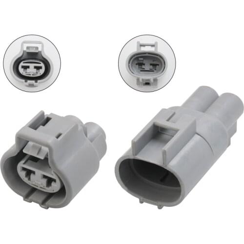 1Set Tyco 2 Pin Female Male electronic fan plug auto connector 4.8mm Series 176146-6 176143-6 For Toyota Buick Excelle RAV4