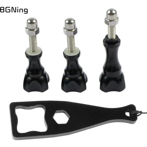 Aluminum Thumb Knob Stainless Bolt Nut Screws Kit with Wrench for GoPro Hero 9 8 7 5 Black for DJI Osmo Action Yi SjCam Camera
