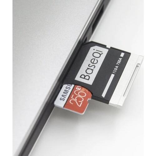 BASEQI Aluminum Micro SD Card Reader For Dell XPS 15" 9550 Model 750A