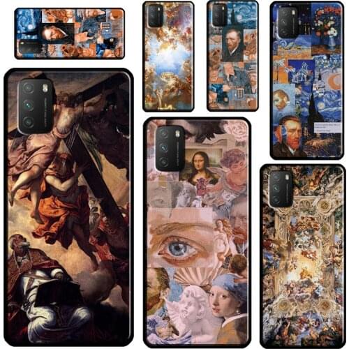 Renaissance Famous painting Collage For POCO X3 Pro M3 F1 F2 F3 Phone Case For Xiaomi Mi 11 Lite 9 10 A3 Mi 11 Ultra 10T Pro