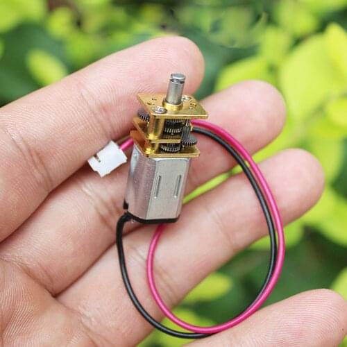 DC 3V 3.7V 6V N20 Micro Metal Gear Motor Metal Gearbox 33RPM-67RPM Slow Speed Electrical Machinery Smart Robot Accessories