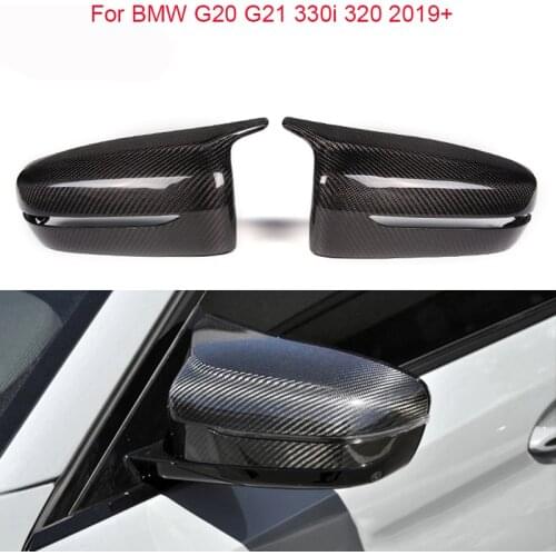 For BMW G20 G21 330i 320 2019+ M-Look Mirror Cover The Black Mirror New G20 3 Seriers Rearview Mirror Shell Cap Car Accessories