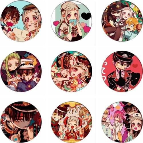 Toilet-Bound Hanako-kun Cosplay Badges Jibaku Shounen Bags Brooch Icon Collection Nene Yashiro Breastpin for Backpacks Clothing