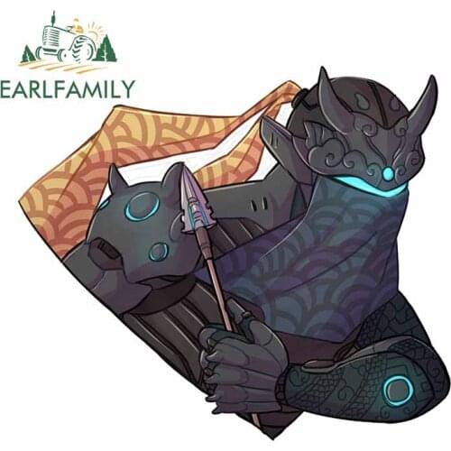 EARLFAMILY 13cm x 11.4cm For Overwatch Vinyl Material Car Stickers Occlusion Scratch Decal Personality Creative For JDM SUV RV