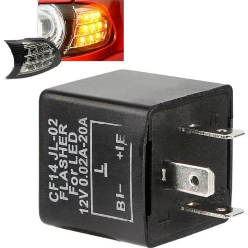 Electronic LED Flasher Blinker Relay 3 Pin CF-14 JL-02 Automobile Turn Signal Light Relay Common Waterproof Shockproof