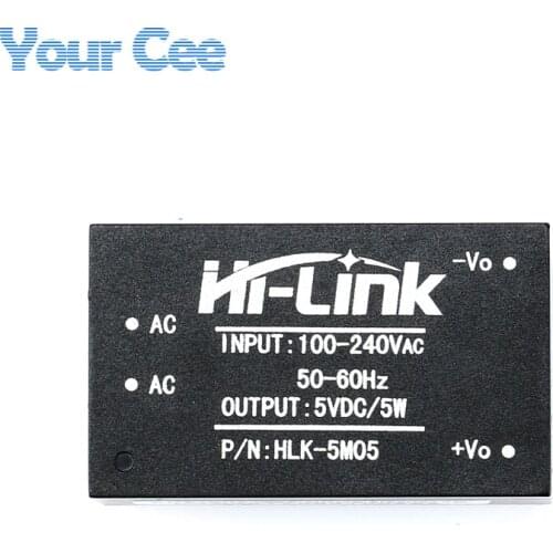 Original HLK-5M05 AC-DC 220V to 5V 5W Isolated Power Supply Module Intelligent Household Switch Step Down Buck 100V-240V