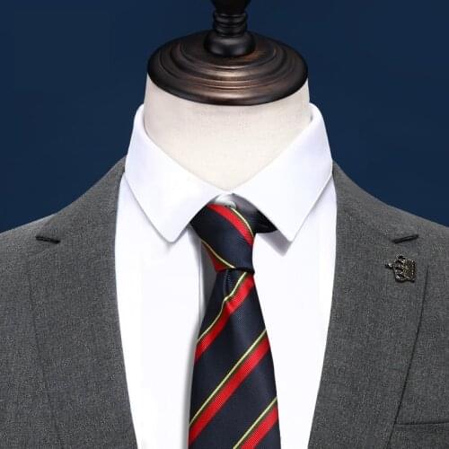 High Quality 2020 Designer New Fashion Striped 8cm Ties for Men Necktie School Wedding Work Business Formal Suit with Gift Box
