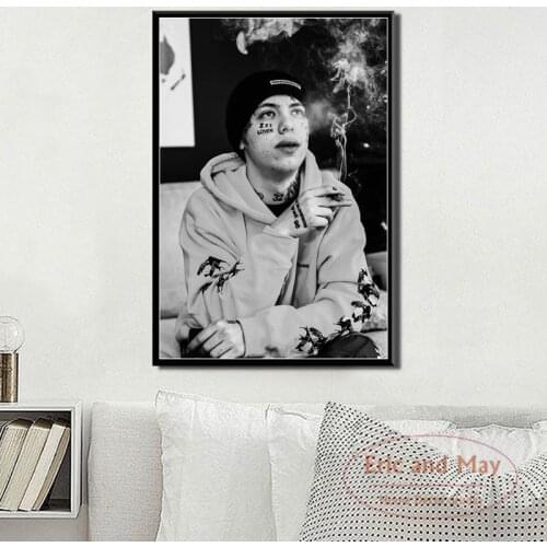 Canvas Painting Posters And Prints Lil Xan Rap Hip Hop Music Star Singer Wall Pictures For Living Room Decoration Home Decor