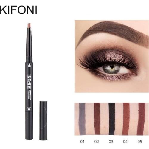 KIFONI Brand Makeup Eyebrow Automatic Pro Waterproof Pencil 5 Style Paint Eyebrow Pencil Cosmetics Brow Eye Liner Tools T1569