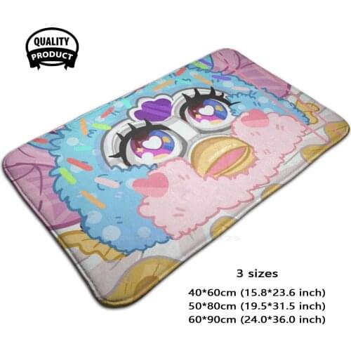 Clown Furby 3D Household Goods Mat Rug Carpet Foot Pad Furby Furby Long Furby Cute Clown Custom Party Sprinkles Birthday