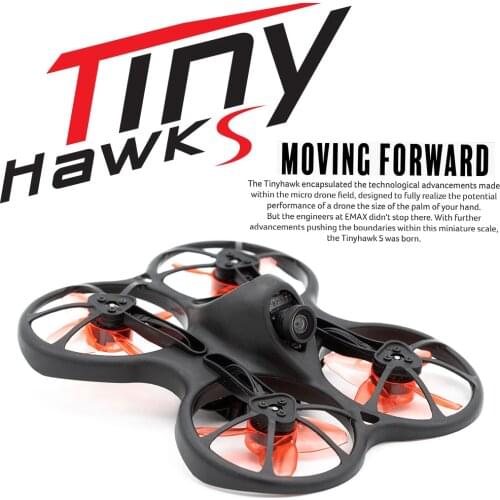 Emax Tinyhawk S /II 2S 300mah F4 OSD FPV Racing Drone Kit With 600TVL CMOS Camera TH0802 15500KV Brushless Motor RC Airplane