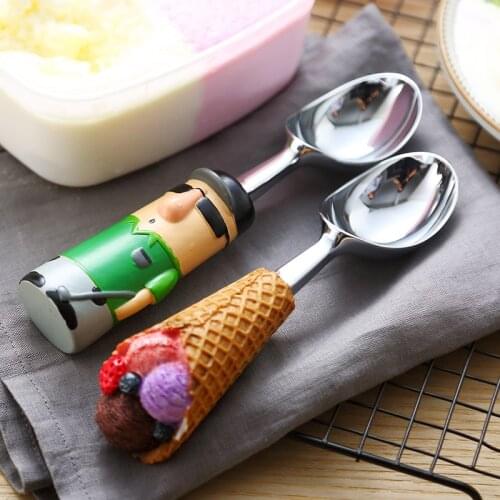 Creative Ice Cream Spoon Self-melt Ice Cream Spoon Lovely Watermelon Spoon Commercial Ball Digge