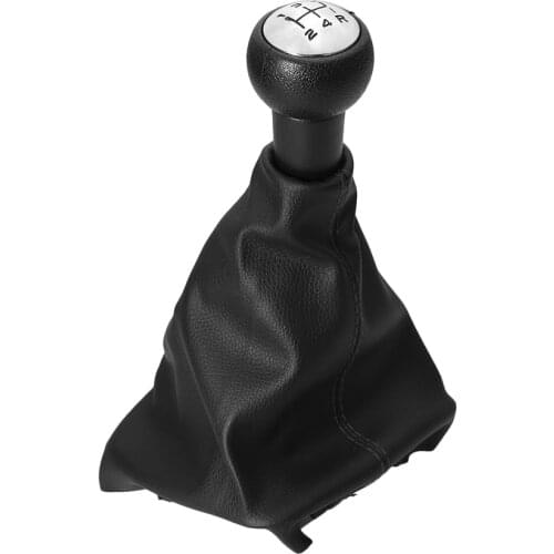 Car Gear Shift Cover 5 Speed Gear Shift Stick Knob Dust-proof Cover for Peugeot 207 307 406