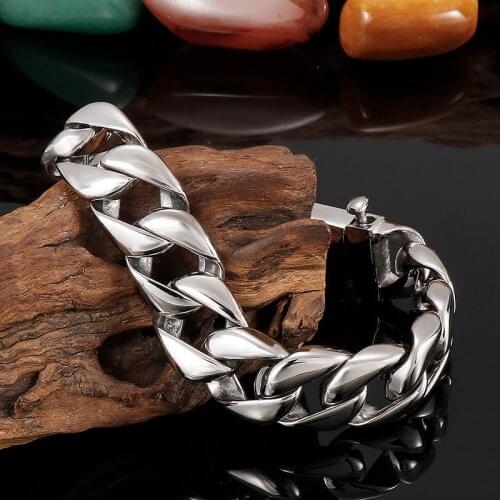 Fashion personality titanium steel smooth bracelet stainless steel trendy mens jewelry