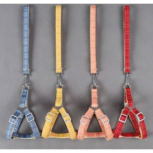 Pet Harness Leash Set Adjustable Pet Traction Cat Kitten Collar For Dogs Cats Products Training Walking Pet Harness Belt