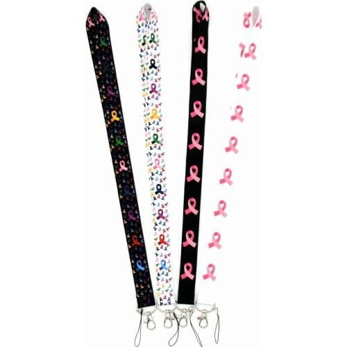 Wholesales 30 Pieces/lot Quality Mobile Phone Strap Ribbon Pattern Elegant ID Card Bus Card Badge Holder Lanyard Key Neck Strap