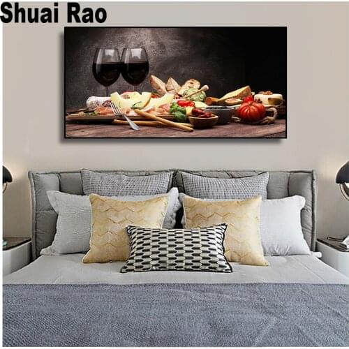 Full NEW 5d Diy diamond painting bread food large picture rhinestones embroidery diamond mosaic 3d cross stitch Kitchen decor