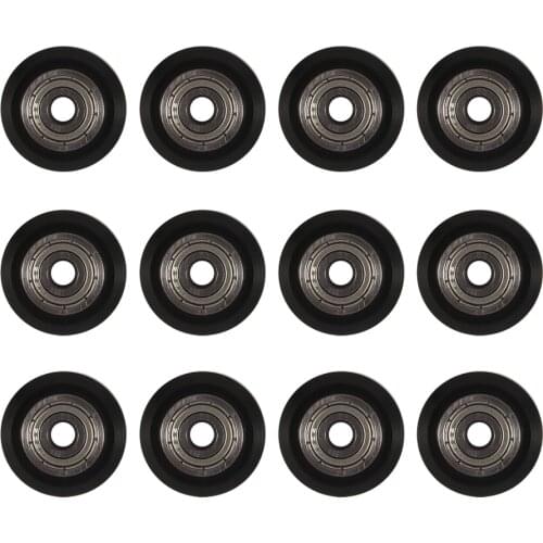 POM V Slot Wheel Big Plastic Pulley Wheel with Bearing Idler Pulley Gear Perlin Wheel for Creality Ender 3, CR-7, CR-8, CR-10