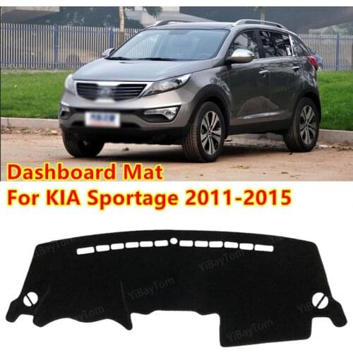 For Kia Sportage 2011-2015 SL R Anti-Slip Mat Sunshade Dashmat Protect Carpet Dashboard Cover Pad Accessories