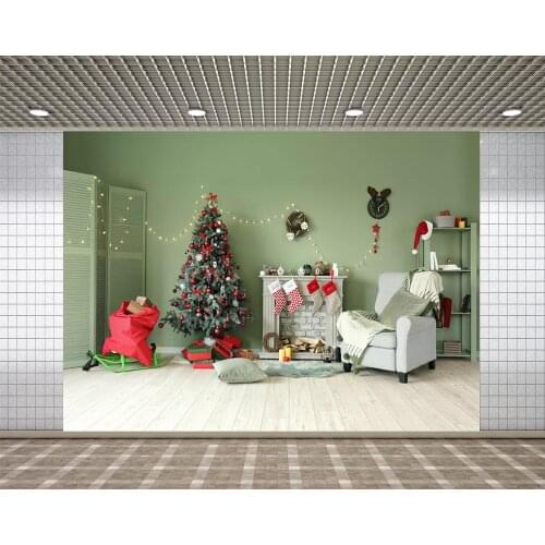Lyavshi Christmas background Christmas beautiful room interior sofa Christmas decoration photo studio photography background