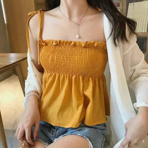 Sexy Women Shirts Slash Neck Sleeveless Kawaii T Shirt Casual Shirt Korean Clothes White Tops Woman Clothes Fashion Black Tees