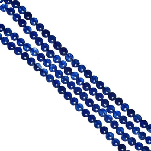 Dark Blue Round Chalcedony 3mm Pick Size For Diy Rope Bracelets Necklace 16inch H702