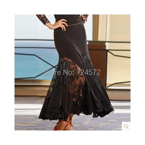 Ballroom dance costume sexy lace Fishtail ballroom dance skirt for women ballroom dance competition skirt 6kinds of colors