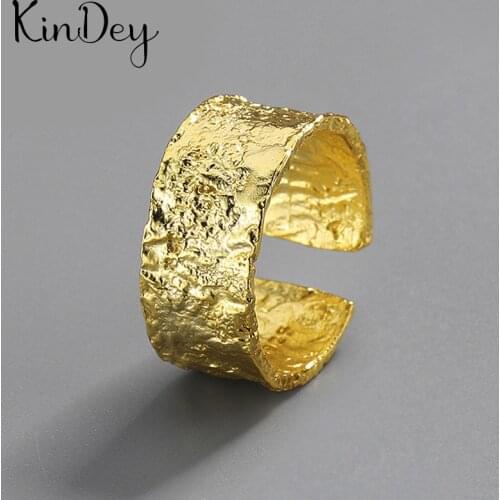 Personality Gothic Vintage Round Rings For Women Bridal Wedding Engagement Punk Resizable Antique Rings Rock Jewelry