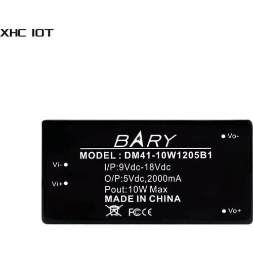 10W DC-DC Isolated Buck Power Supply Module 9~18VDC To DC5V 2000mA DIP DM41-10W1205B1