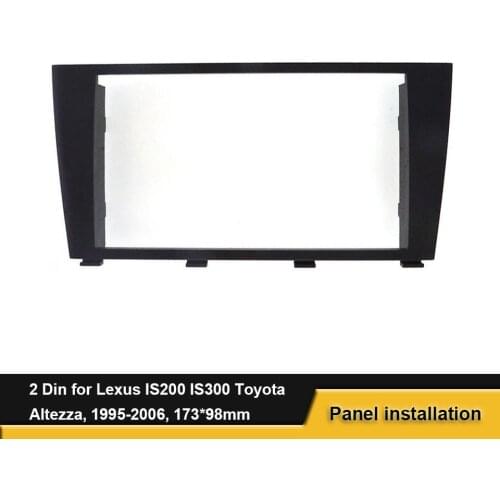 2 Din Car Radio Fascia For Lexus IS200 IS300 Toyota Altezza 1995-2006 DVD Auto Stereo Plate Frame Dash Mount kit Surround Bezel