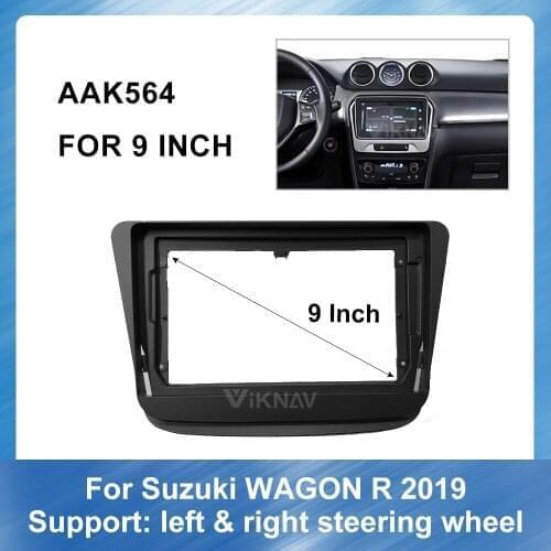 2DIN Car Stereo DVD Radio Fascia for Suzuki WAGON R 2019 Audio Player Panel Adapter Frame Dash Mount Installation Kit
