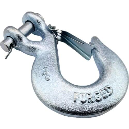 3/8" G70 Steel Clevis Winch Hook Recovery 4x4 4WD Off Road,Slip Hook Zinc Plated Alloy Steel