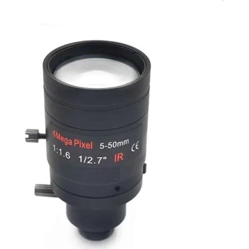 5-50mm 4MP CCTV Lens M12 Mount Varifocal Lens For CCTV Camera