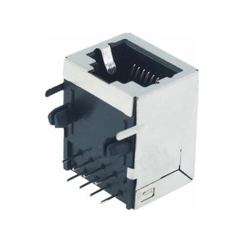 50pcs/lot RJ45 Network Ethernet 8P8C Female Socket 8Pin DIP PCB Mount Connector Best quality