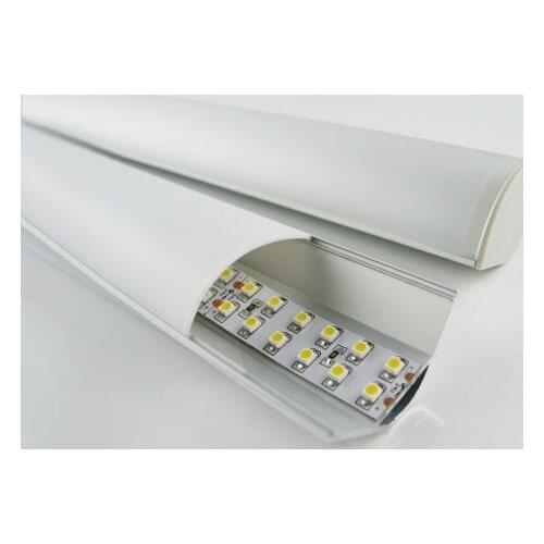 0-300cm Aluminum Corner MAXI LED Mounting Profile with End Caps And Frosted, Opal And Clear Diffuser, Free Shipping