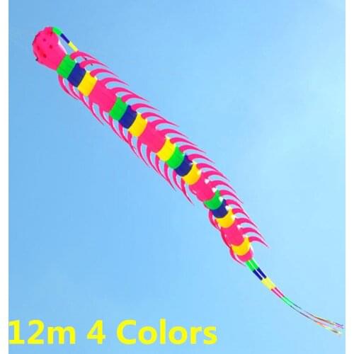Free shipping Centipede kite flying kiteboard windsock stunt step ripstop kite tail outdoor toys kites for adults factory