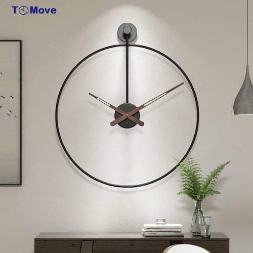 Large 3D Gold Luxury Wall Clock Metal Wall Clock Modern Design Living Room Decoration Iron Personality Clocks Home Decor Gift