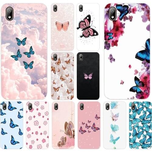 32AS Beautiful butterfly Soft Silicone Tpu Cover phone Case for Huawei Y5 Y6 Y7 Prime Pro 2019 case