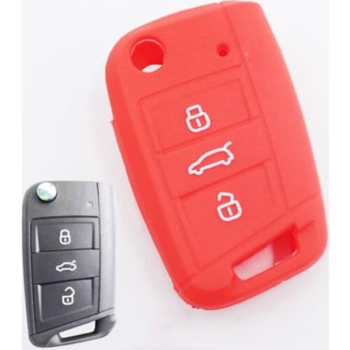 Remote Key Case Cover For Volkswagen VW Polo Golf7 MK7 Tiguan Seat Ibiza Leon FR 2 Altea Aztec For Skoda Octavia Car Accessories