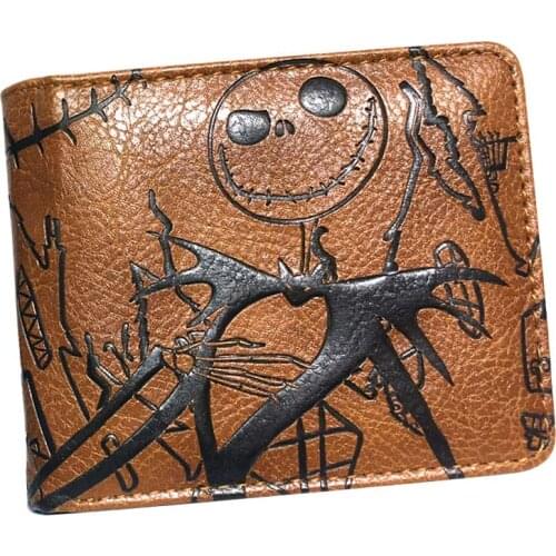 Wallet men undertale/nightmare before christmas wallet with Zipper coin pocket Credit card slot NEW