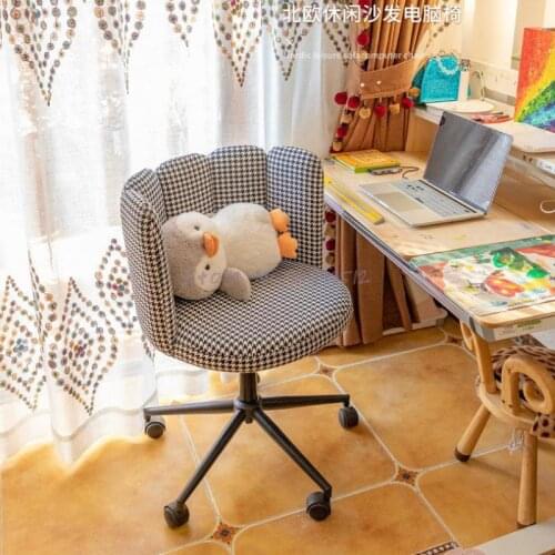 Home computer chair comfortable and sedentary single bedroom student dormitory makeup study backrest sofa office chair