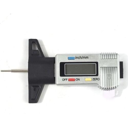 Car Tyre Tire Tread Depth Tester Gauge Digital LCD Display Caliper Thickness Meter Measurer Truck Tool Monitoring System