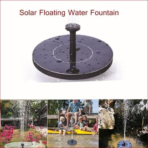 Mini Solar Fountain Solar Floating Water Fountain Outdoor Fountain Pump kit for Pool Pond Garden Decoration