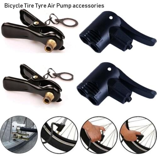 Multi-use Inflator Pump Nozzle/Clips FV AV Valve Connector Head Valve Bicycle Tire Tyre Air Pump Bike Cycling Outdoor Accessorie