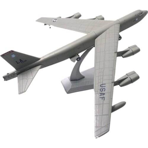 1/200 Scale Diecast Alloy American B-52 Bomber Aircraft Plane Model for Kids Adult Home Office Decor
