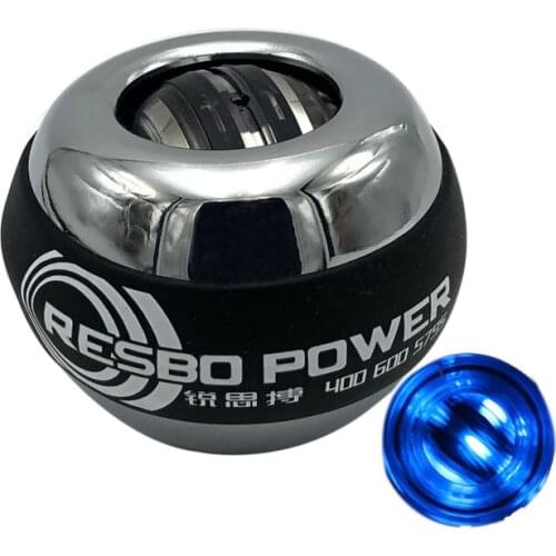 Wrist Ball Gyroscope Magic Ball Forceball Gyro Exerciser Finger Exerciser Hand Exerciser Metal Self-starting Power Ball With LED