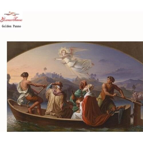 Golden Panno Home Decor DIY 5D Diamond Embroidery religious Cross Stitch kits Painting Resin Hobby Craft rhinestones Mosaic 08