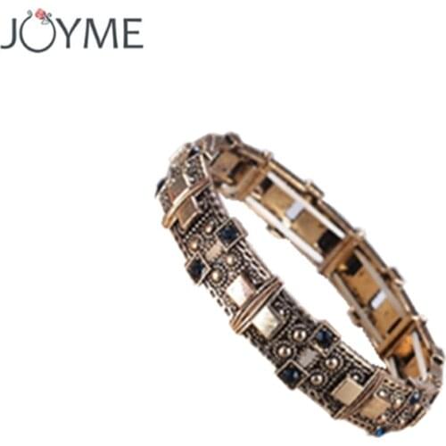 XIAONIANSHI New originality antique gold bracelet cuff bangles stretch bracelet vintage jewelry popular armband for women gifts