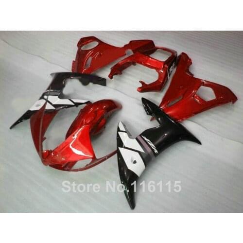 Fairing kit fit for YAMAHA 2003 2004 2005 R6 red white black body kits YZF R6 03 04 05 high grade fairings set 1443